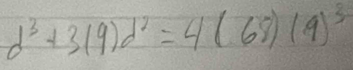 d^3+3(9)d^2=4(68)(9)^3