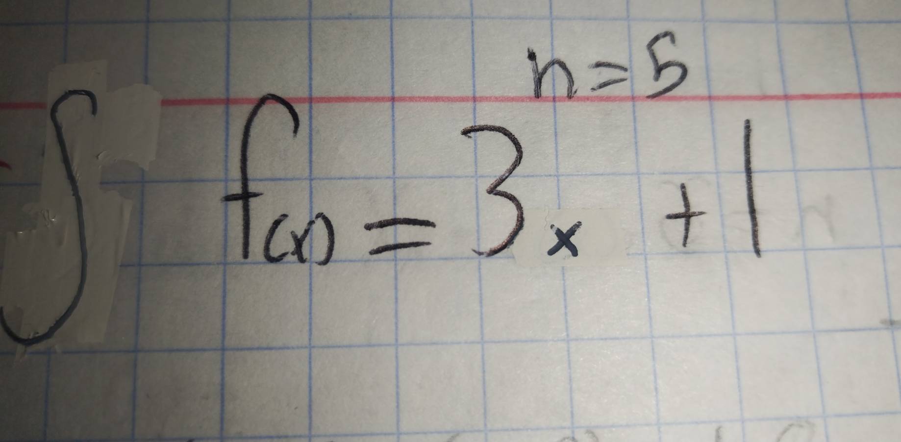 n=5
f(x)=3x+1