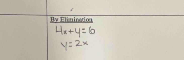 By Elimination