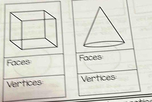 Faces Faces: 
Vertices: Vertices: