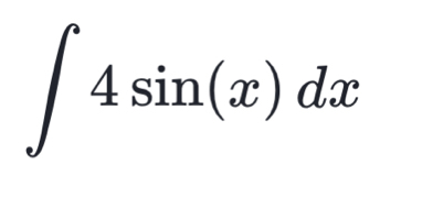 ∈t 4sin (x)dx