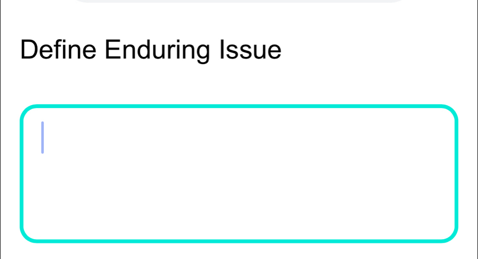 Define Enduring Issue