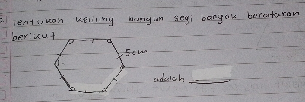 Tentuuan keliling bangun segi banyak berataran 
bericut 
adaich_