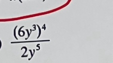 frac (6y^3)^42y^5