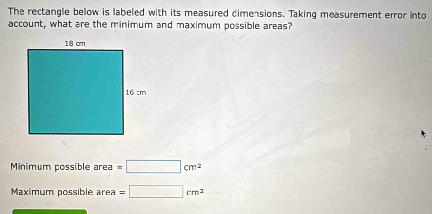 Solved: The rectangle below is labeled with its measured dimensions ...