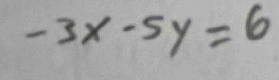 -3x-5y=6