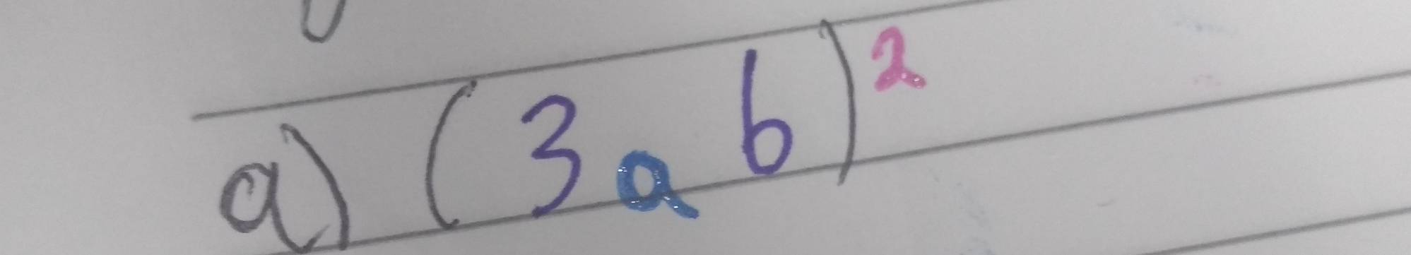 a (3ab)^2