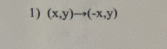 (x,y)to (-x,y)