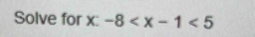 Solve for 1 c-8