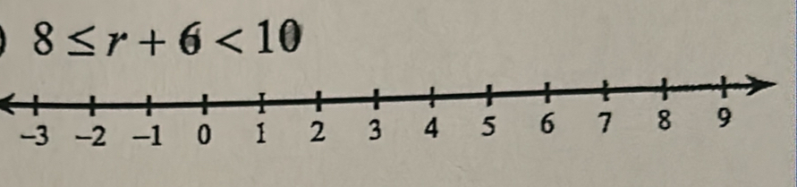 8≤ r+6<10</tex>