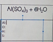 Al(SO_4)_3+6H_2O