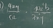  4vy/5x · frac 4v/ frac 47x^2y