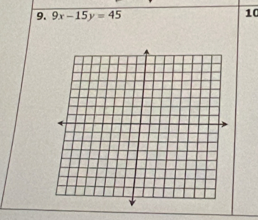 9x-15y=45
10