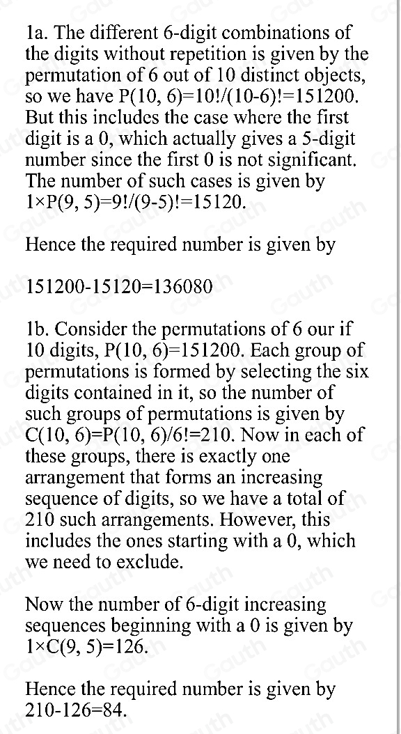 Solved: Consider the set of six-digit positive integers that can be ...