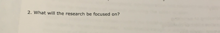 What will the research be focused on?