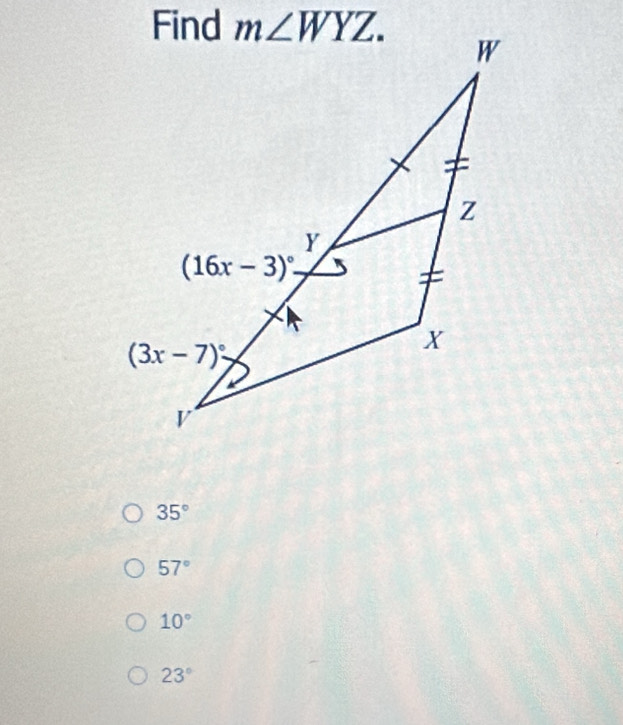 35°
57°
10°
23°