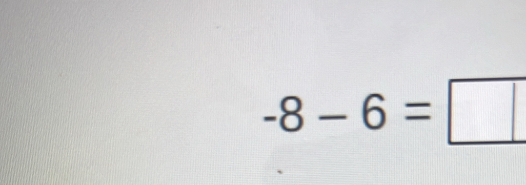 -8-6=□