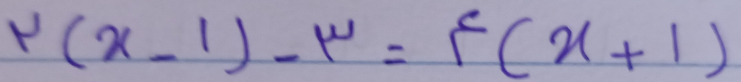 r(x-1)-r=r(x+1)