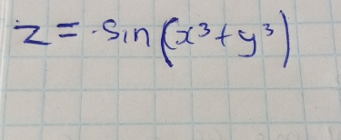 z=sin (x^3+y^3)