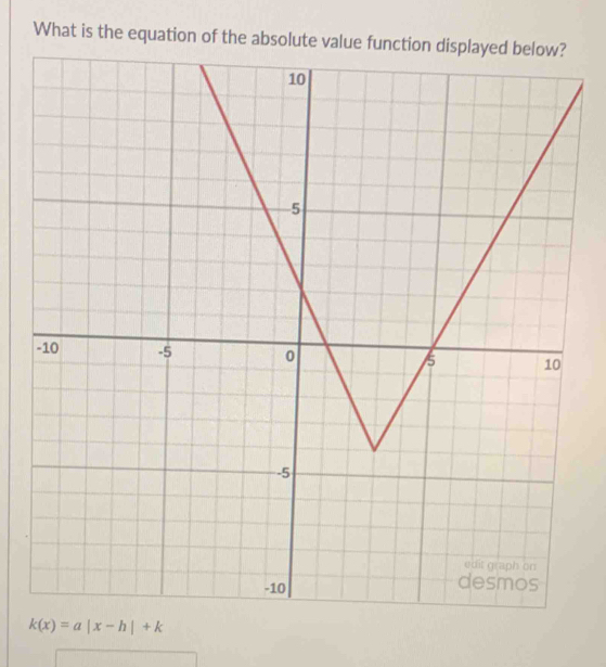 What is the equation of the absolute