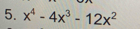 x^4-4x^3-12x^2