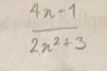  (4n-1)/2n^2+3 