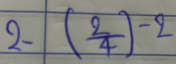 2-( 2/4 )^-2