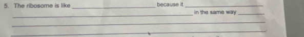 The ribosome is like _because it_ 
_ 
in the same way_ 
_ 
_.