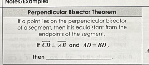 Notes/Examples
A