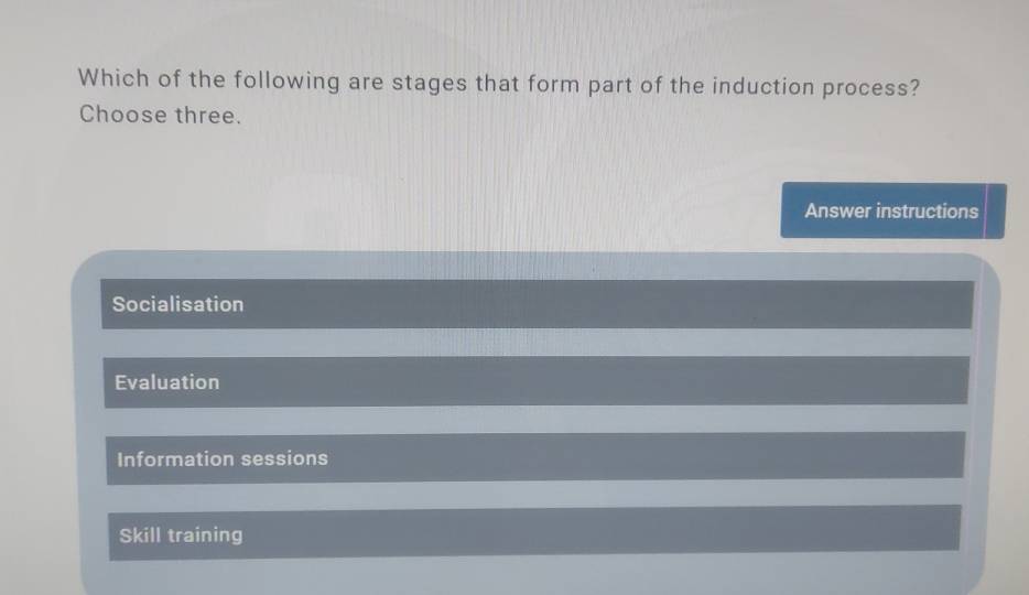 Solved: Which of the following are stages that form part of the ...
