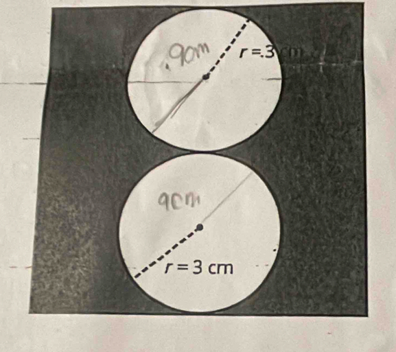 r=3
r=3cm