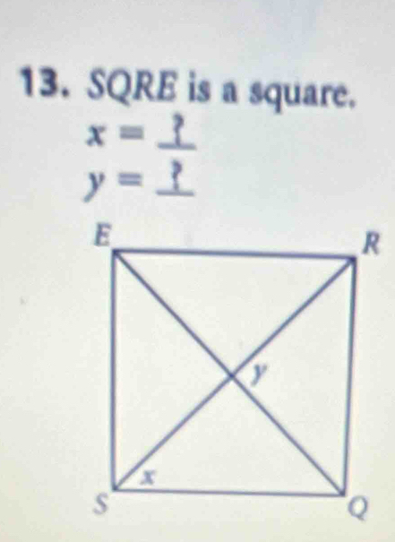 SQRE is a square. 
;=±