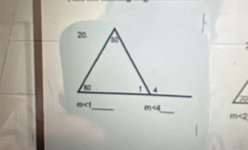 m<1</tex>
_
m∠ 4
m<2</tex>