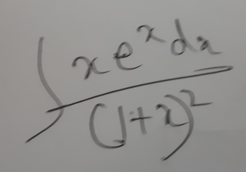 frac (xe^2dx(1+2)^2