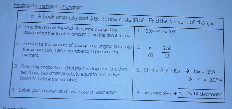 Finding the percent of c