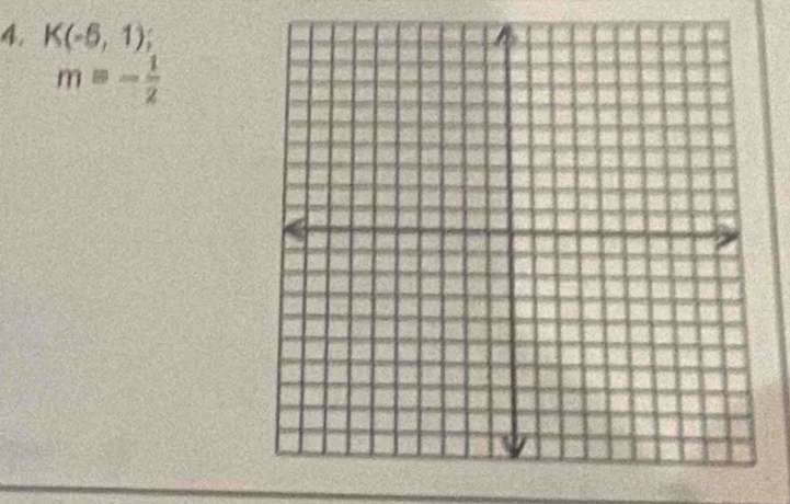 K(-5,1)
m=- 1/2 