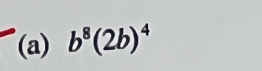 b^8(2b)^4