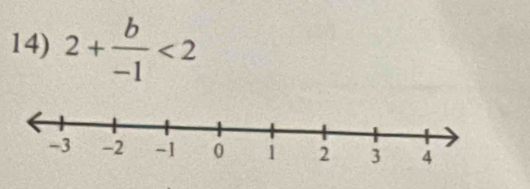 2+ b/-1 <2</tex>