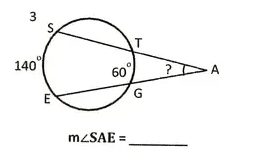 m∠ SAE=