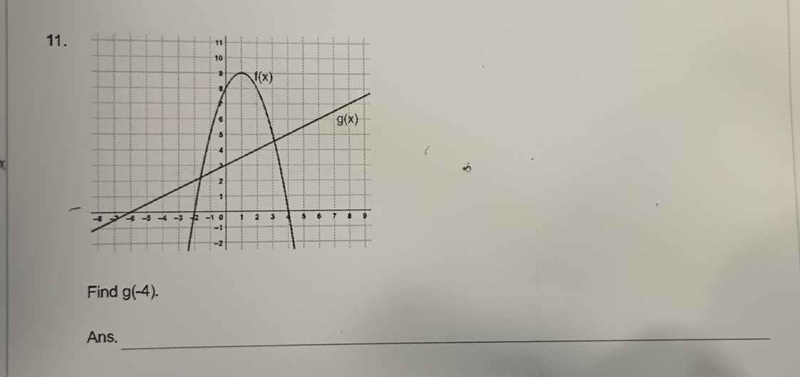 Find g(-4).
Ans._