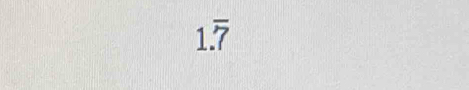 1.overline ?