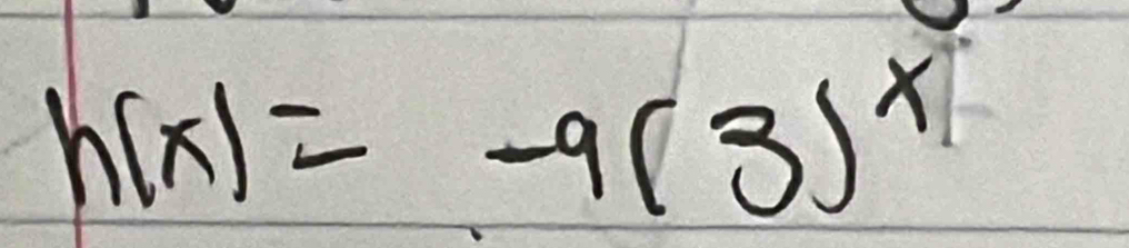 h(x)=-9(3)^x