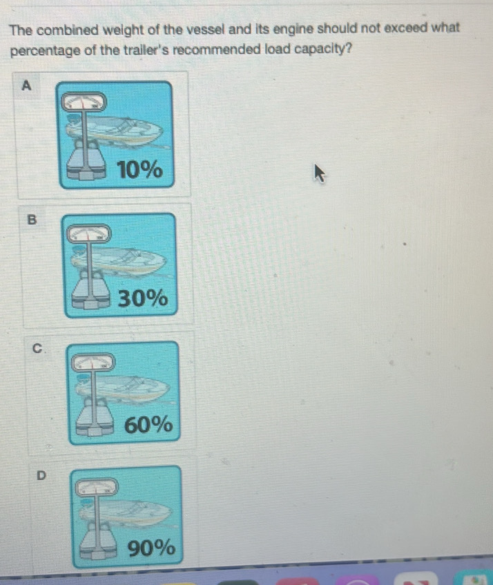 Solved: The combined weight of the vessel and its engine should not ...