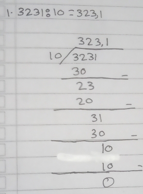 1- 3231:10=323,1
beginarrayr 5frac frac 26