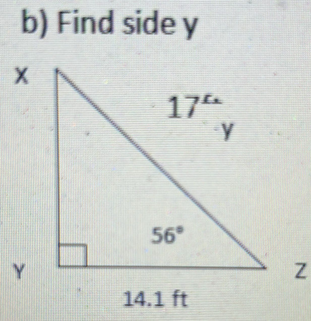 Find side y