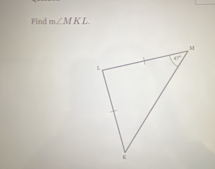 Find m∠ MKL.