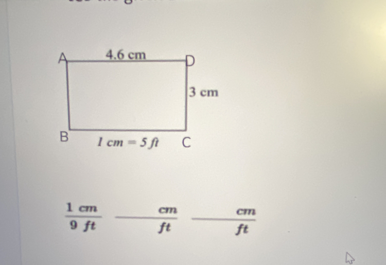  1cm/9ft - cm/ft -cm- cm/ft 