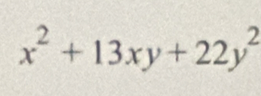 x^2+13xy+22y^2