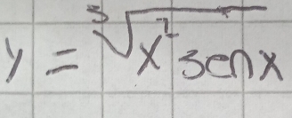 y=sqrt[5](x^23cnx)