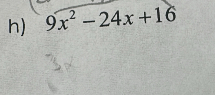 9x^2-24x+16